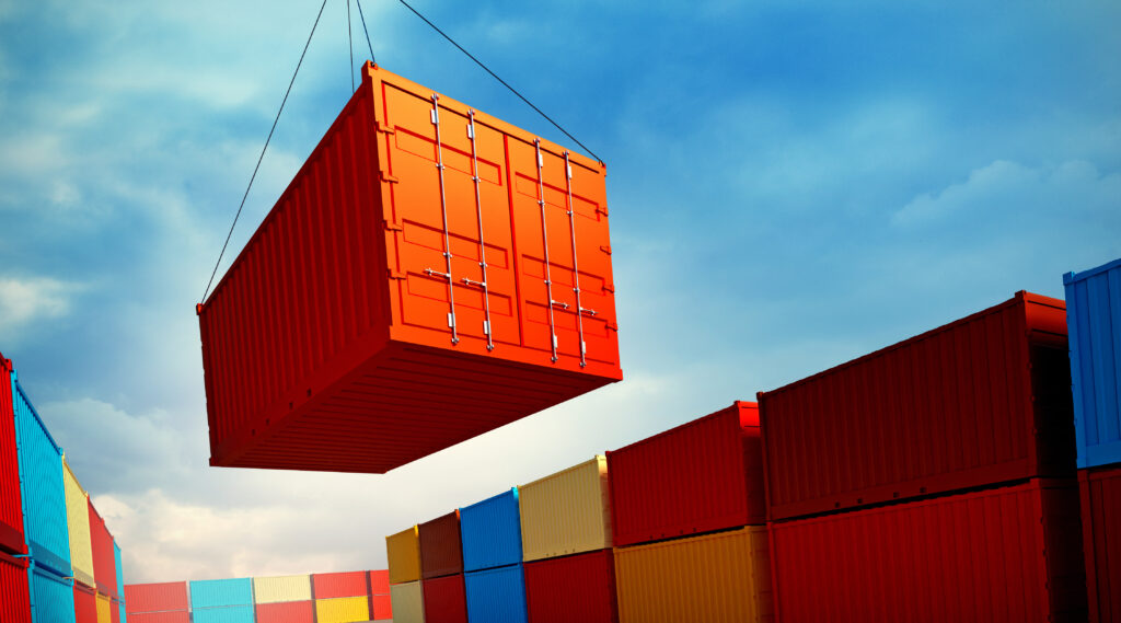 Shipping container retrieval with asset based drayage and transloading providers