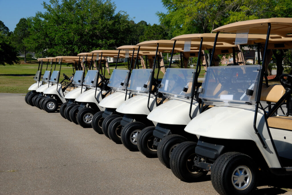 Golf cart kits are highly susceptible to damage and require direct drayage.