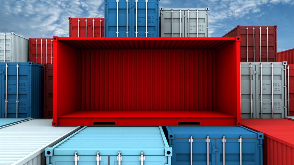 Open side container for global logistics